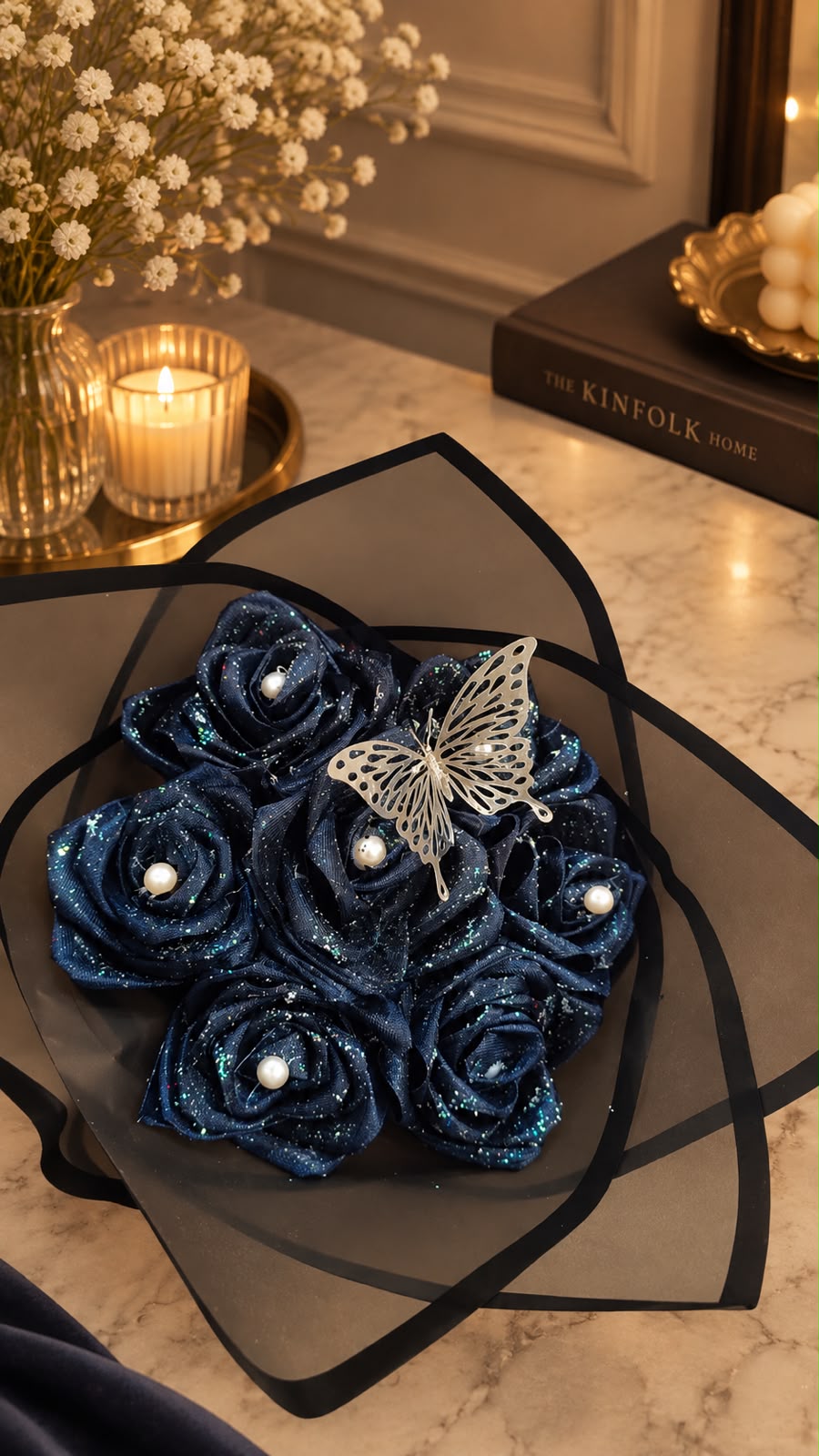 NAVY BLUE MINI BOUQUET
