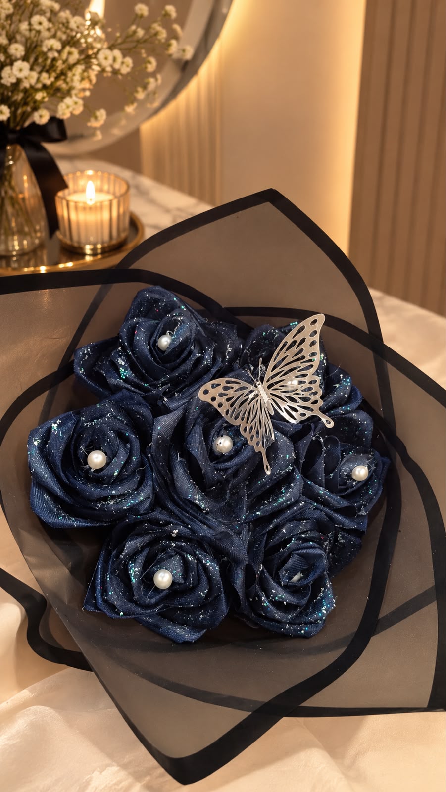NAVY BLUE MINI BOUQUET
